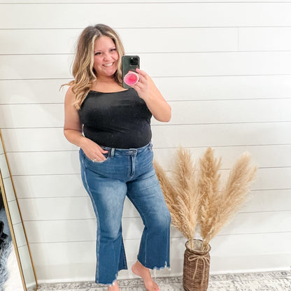 "The Stella" Cropped Kick Flare by Mica Denim