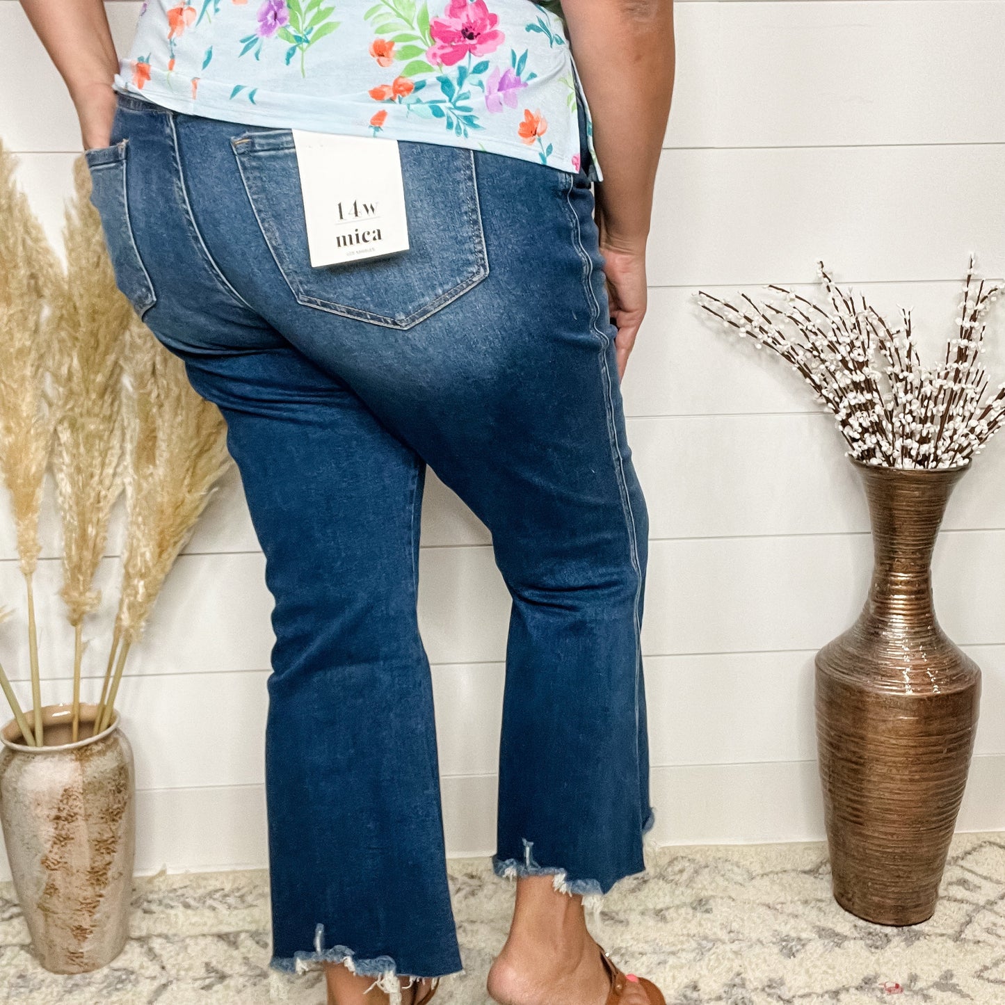 "The Stella" Cropped Kick Flare by Mica Denim