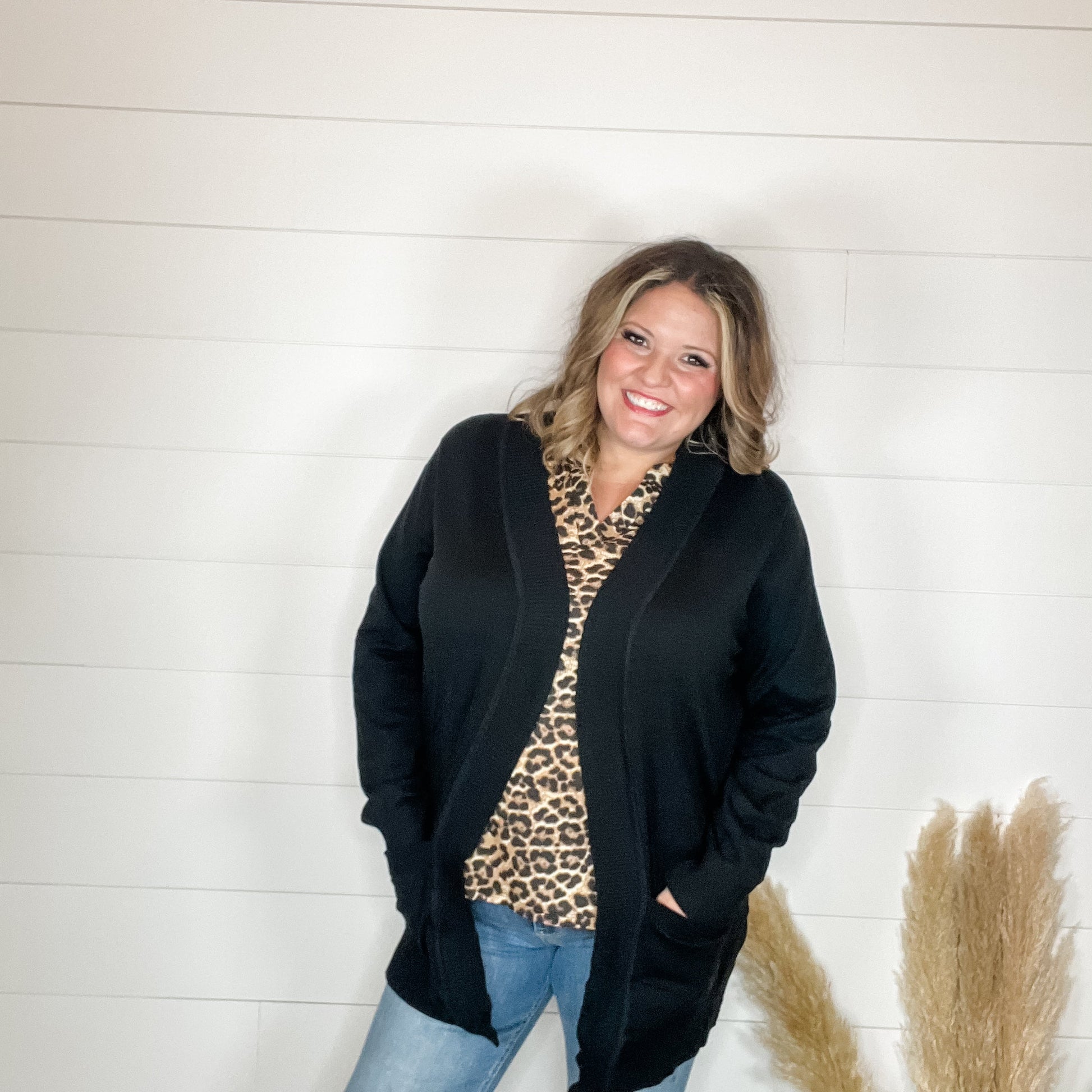 "This Time Around" Cardigan (Black)