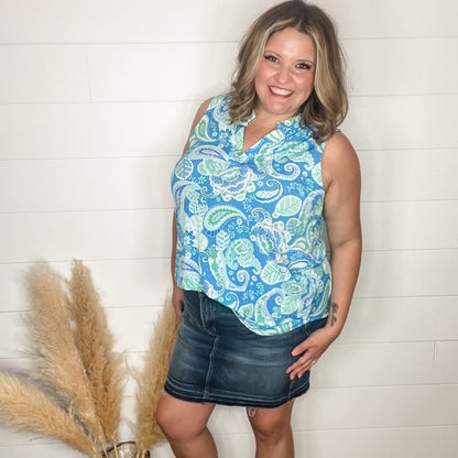 "Tidepool" Sleeveless Lizzy