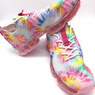 Tie Dye Faux Lace Up Sneaker-Lola Monroe Boutique