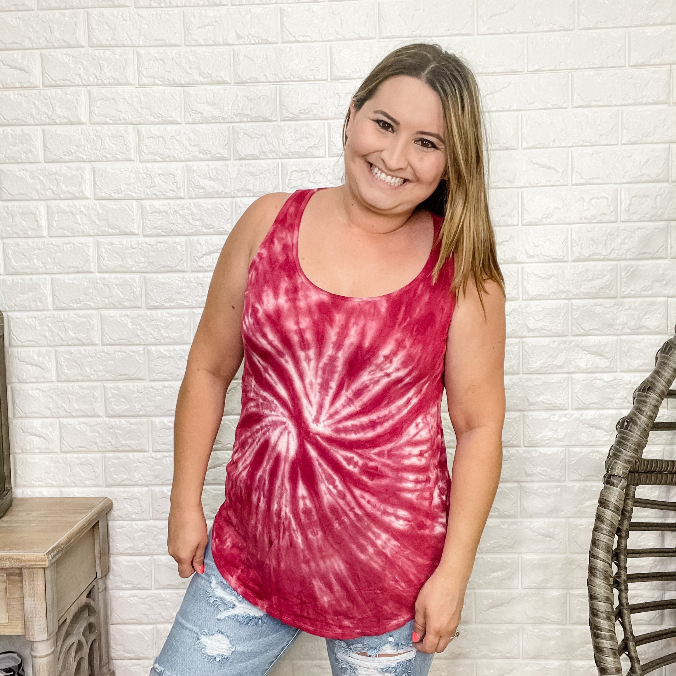 Tie Dye Tank (Multiple Colors)-Lola Monroe Boutique