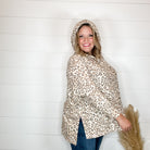 "Tiger Tale" Animal Print Hoodie with Side Slits-Lola Monroe Boutique