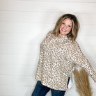 "Tiger Tale" Animal Print Hoodie with Side Slits-Lola Monroe Boutique