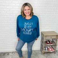 To The Moon and Back Lightweight Sweatshirt-Lola Monroe Boutique