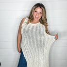 "Travels Well" Knit Sleeveless Cover Up with Tote Bag (Multiple Colors)-Lola Monroe Boutique