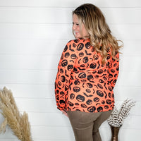 "Trick or Treat" Long Balloon Sleeve with Shoulder Tie-Lola Monroe Boutique