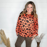 "Trick or Treat" Long Balloon Sleeve with Shoulder Tie-Lola Monroe Boutique