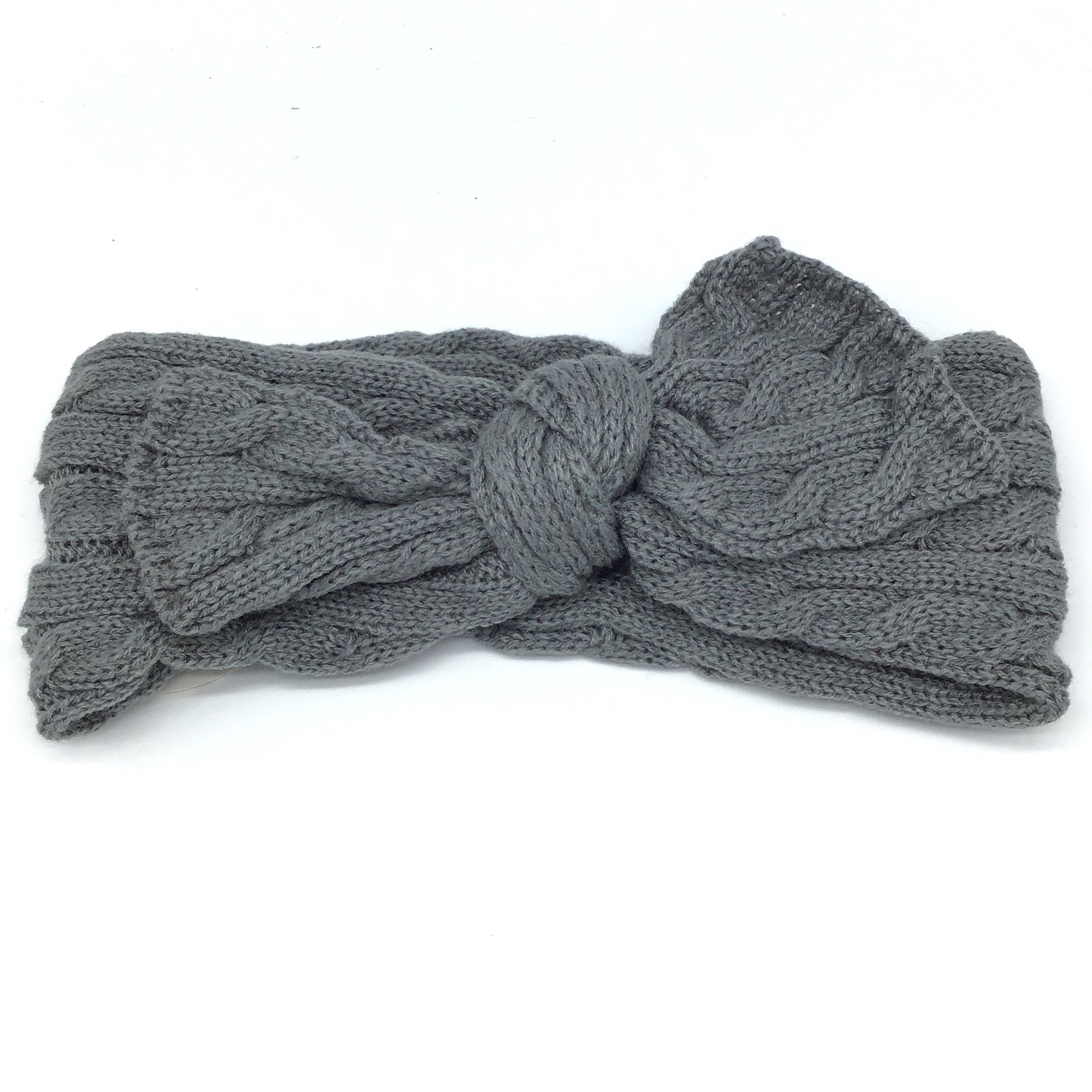 Twisted Knot Front Knitted Headband-Lola Monroe Boutique