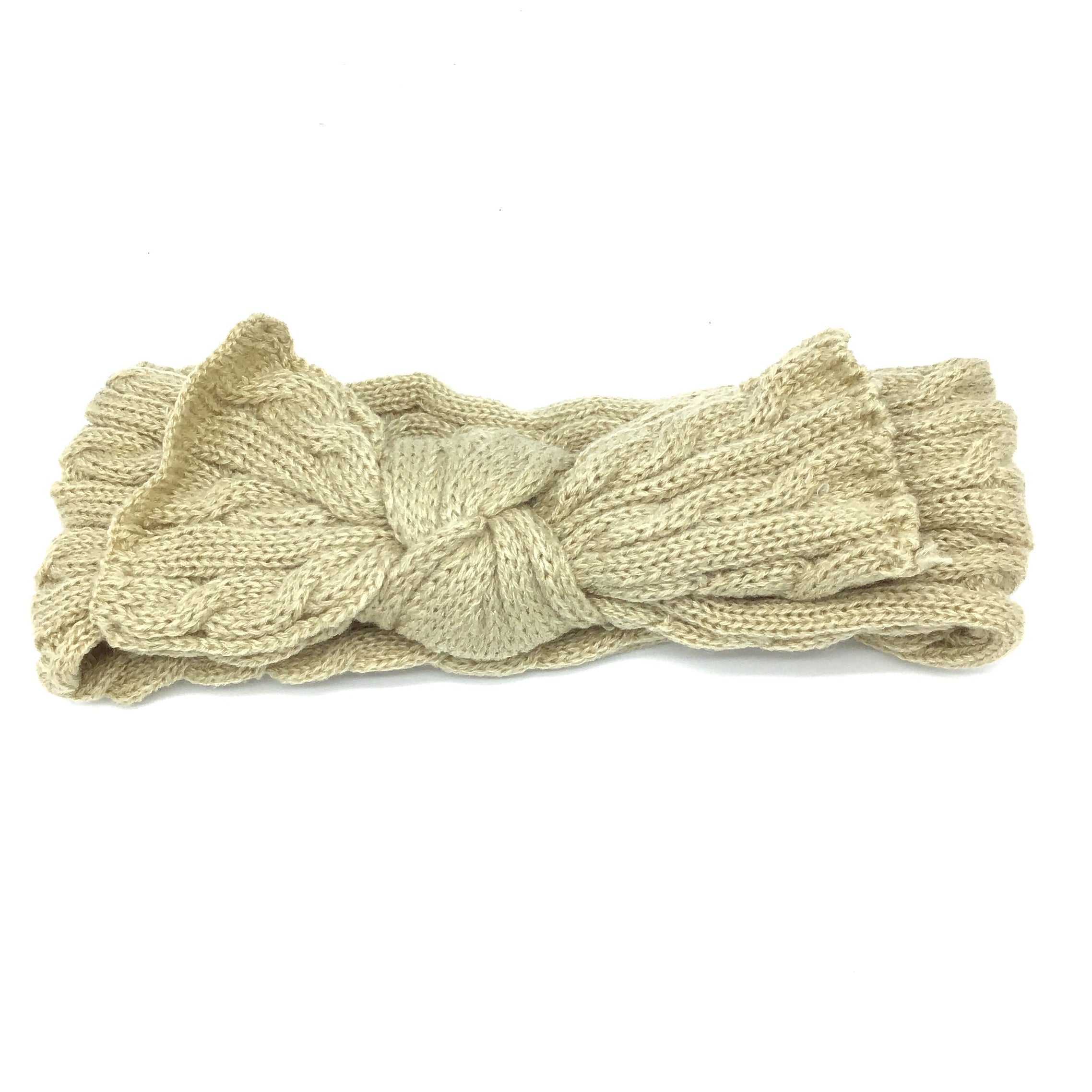 Twisted Knot Front Knitted Headband-Lola Monroe Boutique