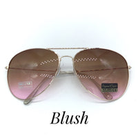 Two Tone Aviator Sunglasses