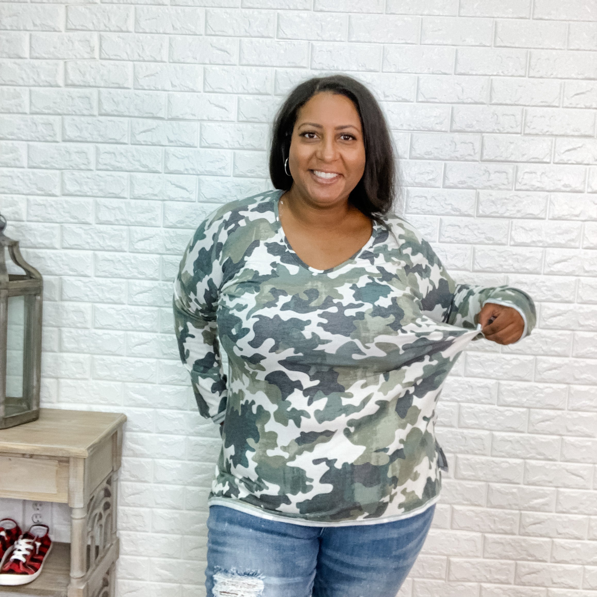 "Tyler" Camo Long Sleeve-Lola Monroe Boutique