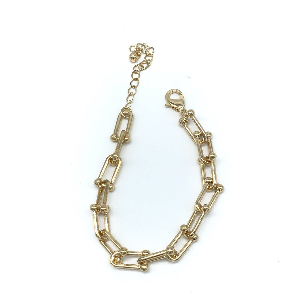 U Link Bracelet Gold Finish-Lola Monroe Boutique