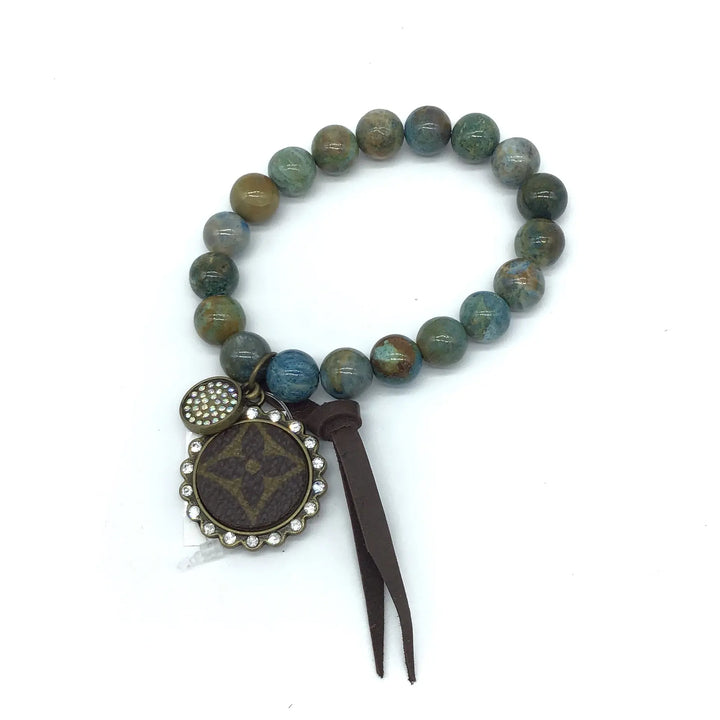 Upcycled Bracelet (Ocean)-Lola Monroe Boutique