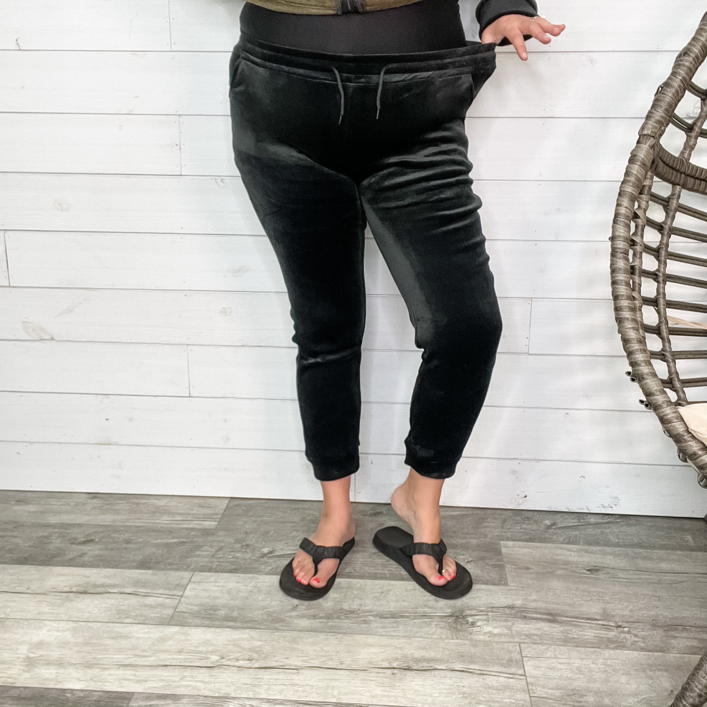 Velour Jogger Pant-Lola Monroe Boutique