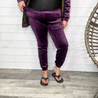 Velour Jogger Pant-Lola Monroe Boutique