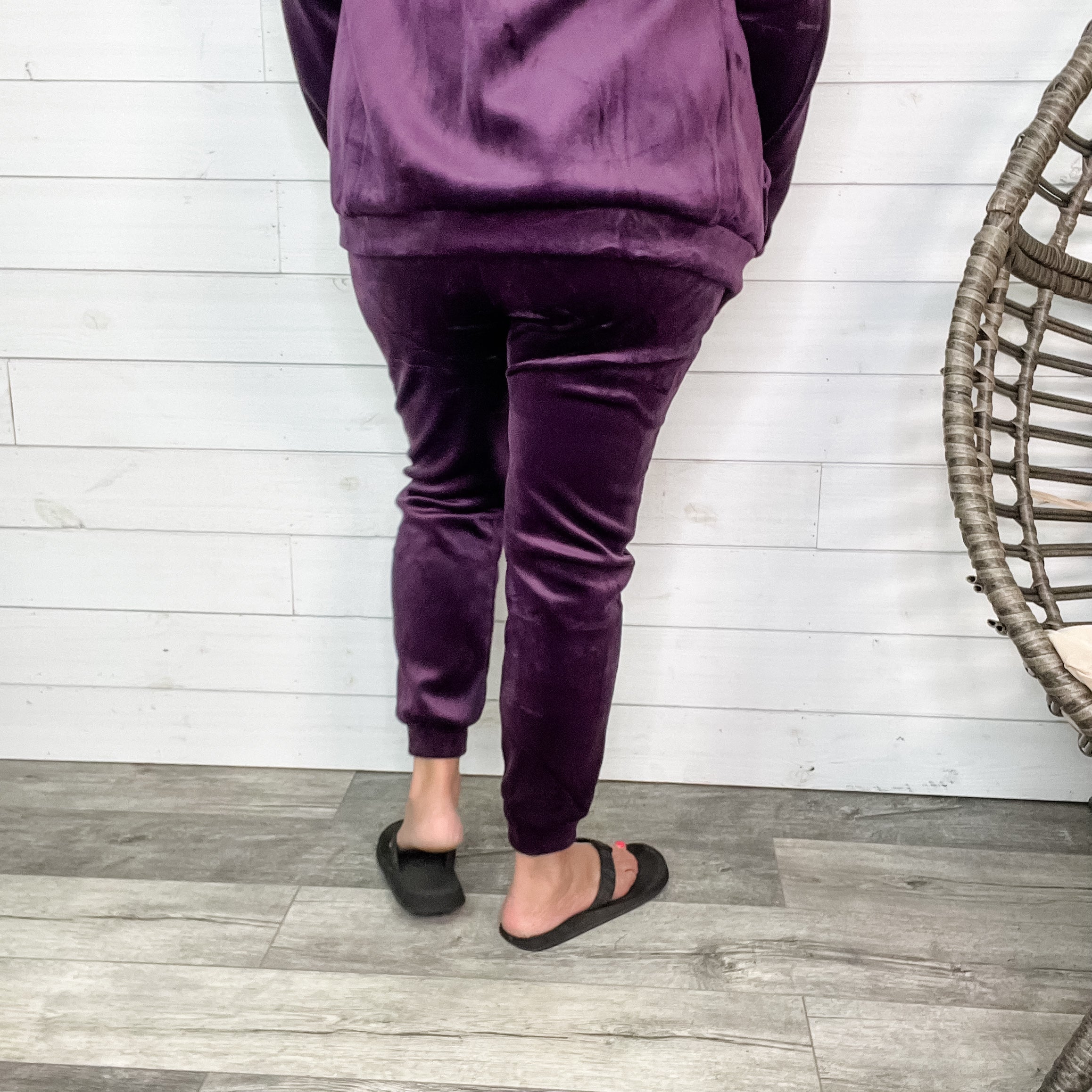 Velour Jogger Pant-Lola Monroe Boutique