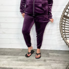 Velour Jogger Pant-Lola Monroe Boutique