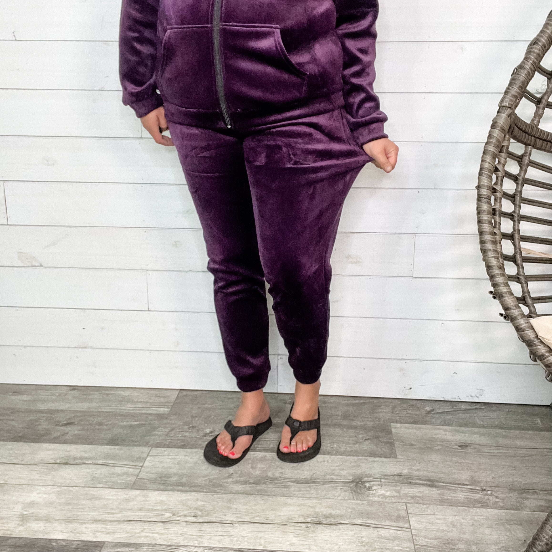 Velour Jogger Pant-Lola Monroe Boutique