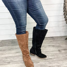 Very G Wide Calf Tall Boot without heel-Lola Monroe Boutique