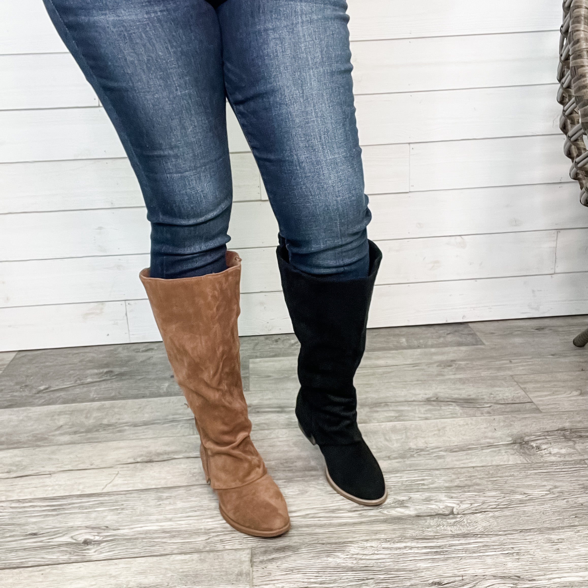 Very G Wide Calf Tall Boot without heel-Lola Monroe Boutique