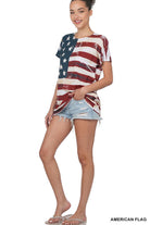 Vintage Flag Tee-Lola Monroe Boutique