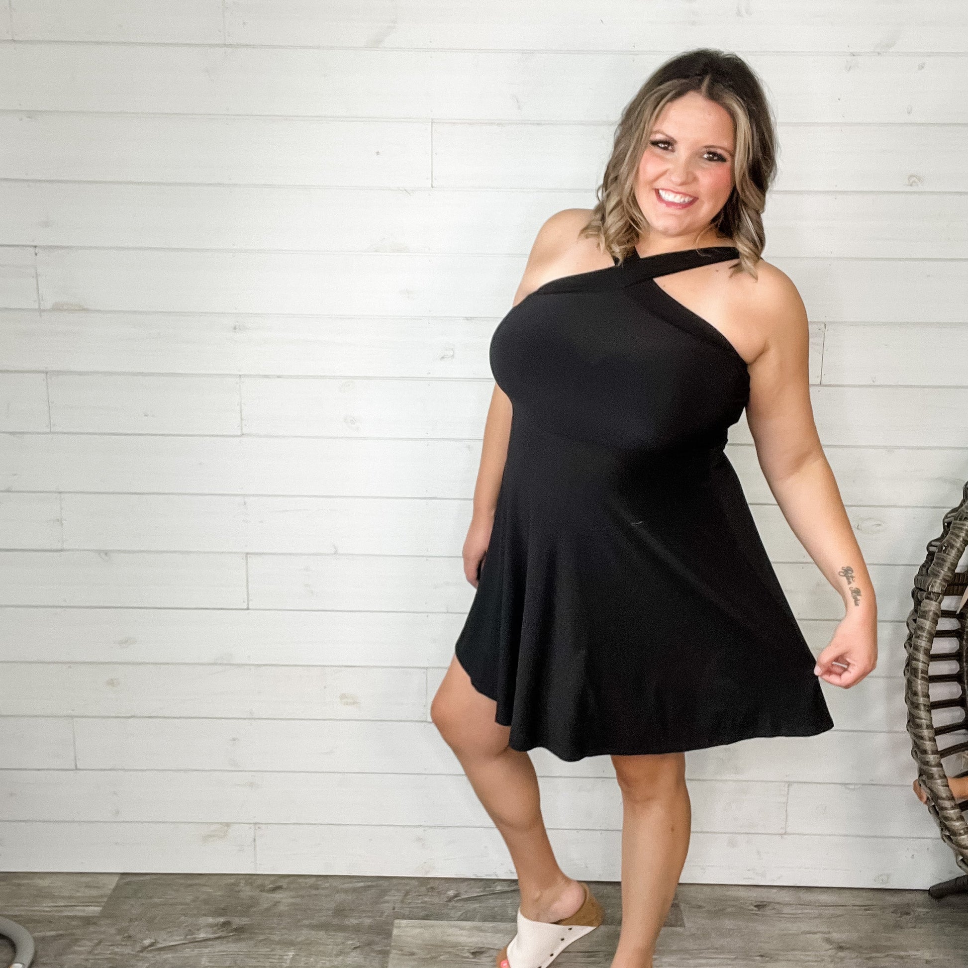 "Webster" Criss Cross Front Dress