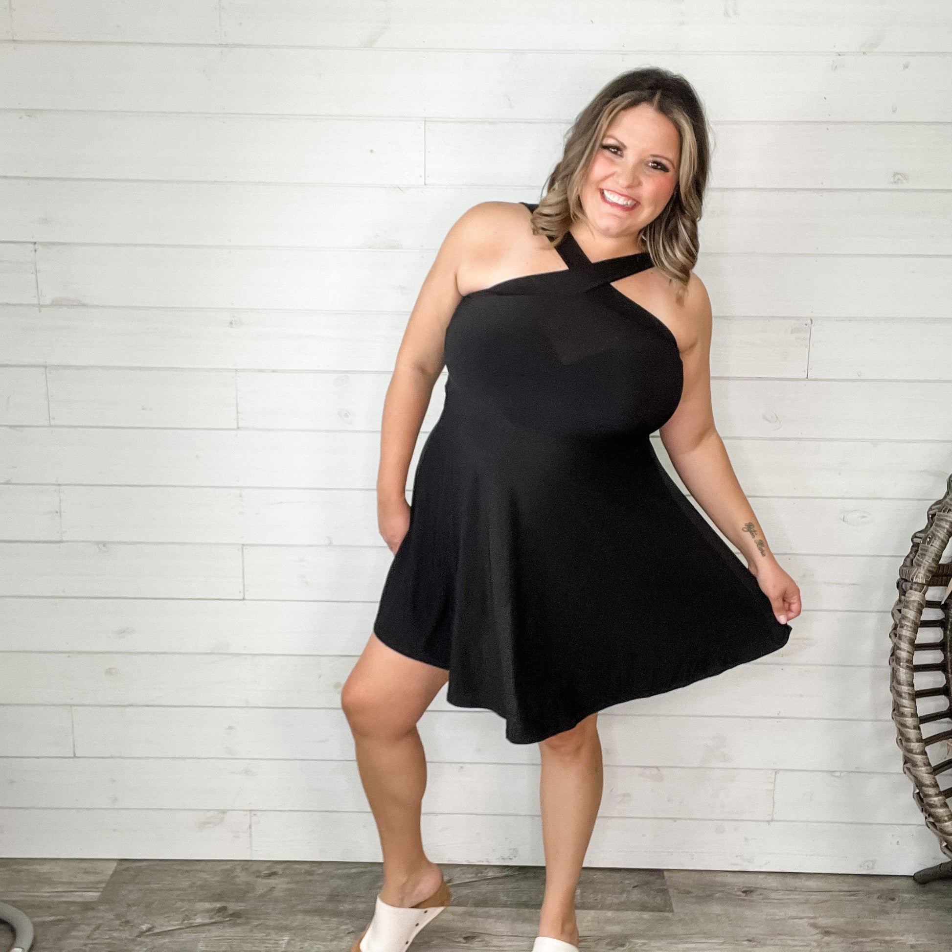 "Webster" Criss Cross Front Dress