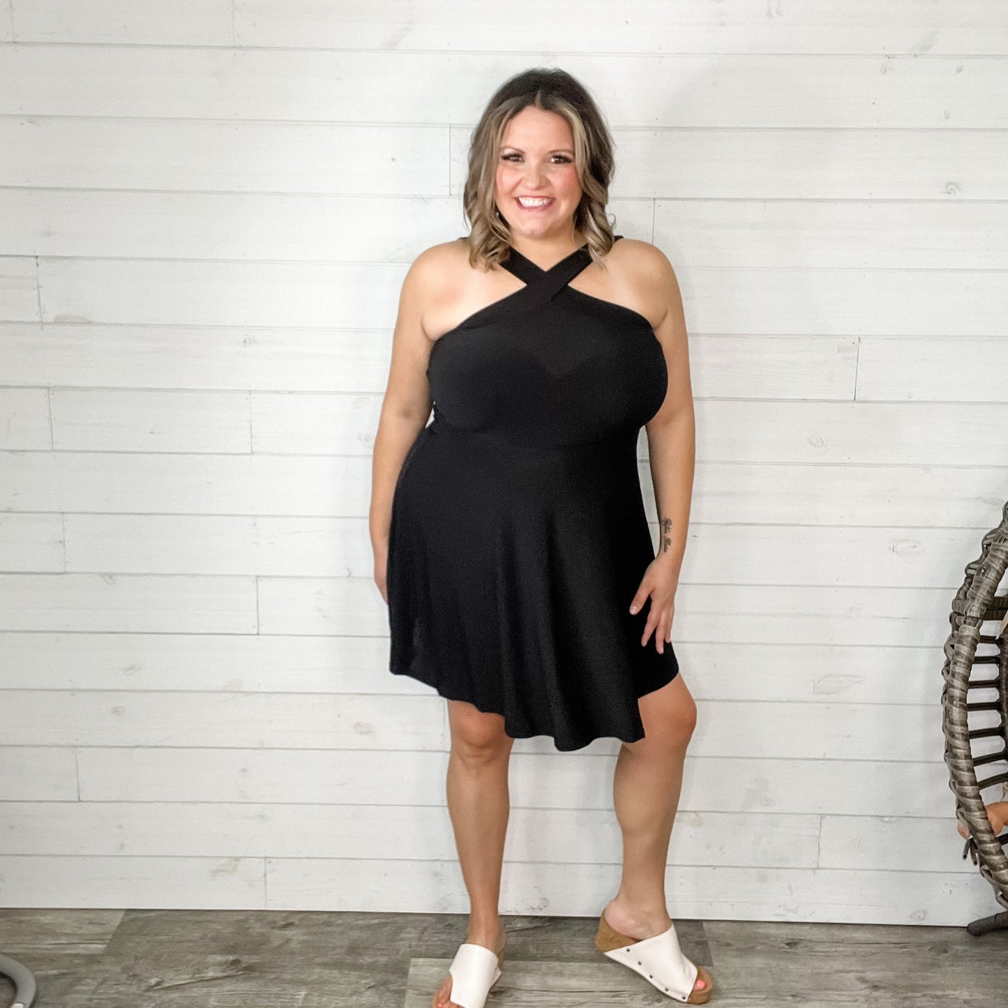 "Webster" Criss Cross Front Dress