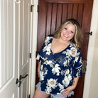 "Well Looky Here" Floral 3/4 Ruffle Sleeve Babydoll-Lola Monroe Boutique