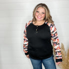 "Wendi" Button Front Long Sleeve By Shirley & Stone-Lola Monroe Boutique