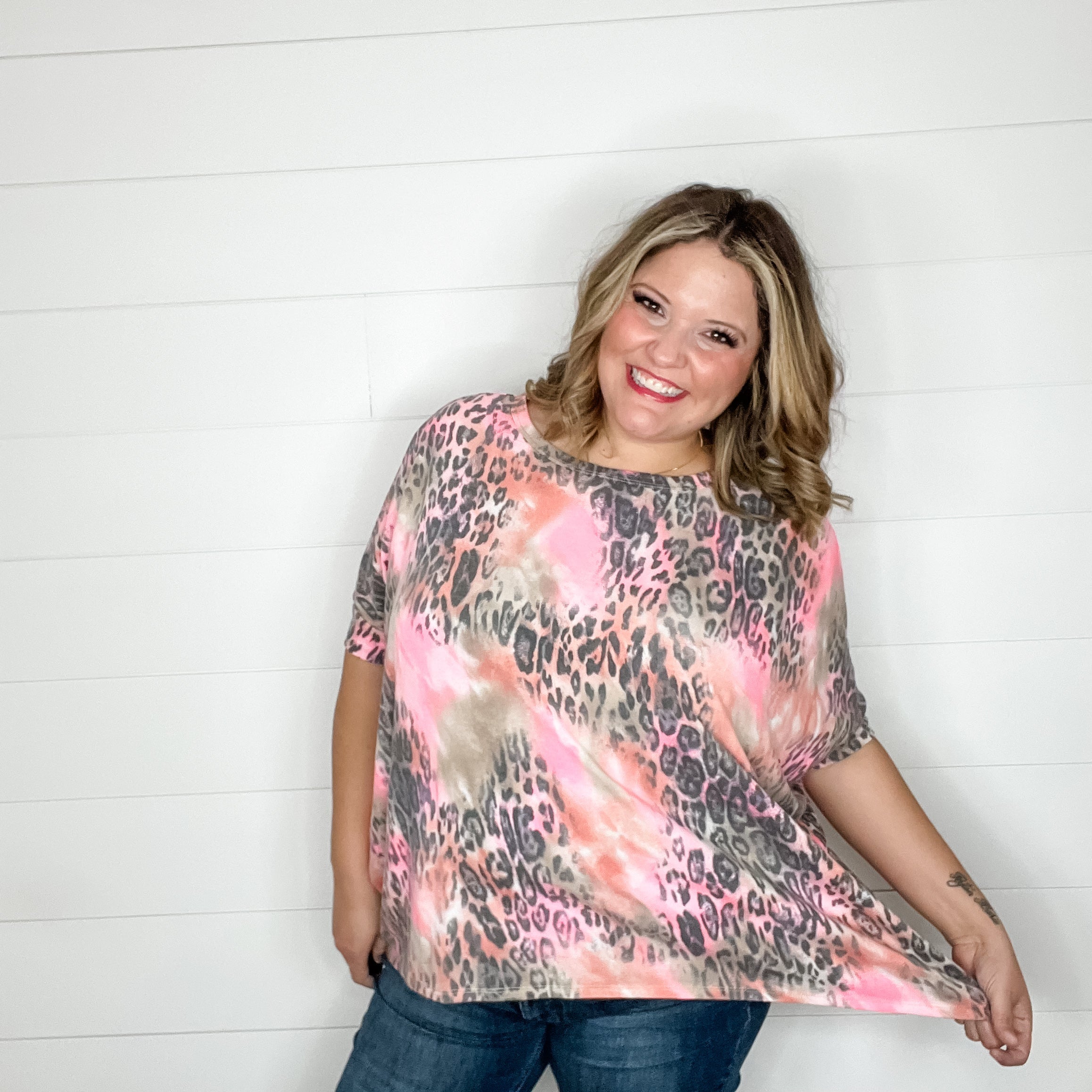 "Wesley" Animal Print Dolman Style-Lola Monroe Boutique