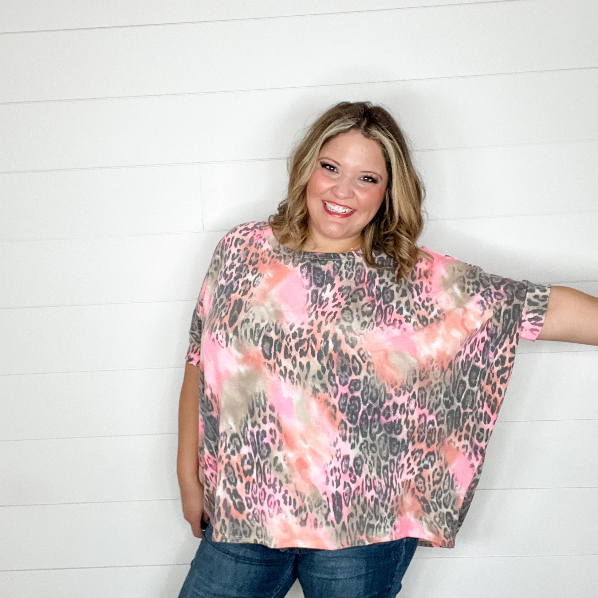 "Wesley" Animal Print Dolman Style