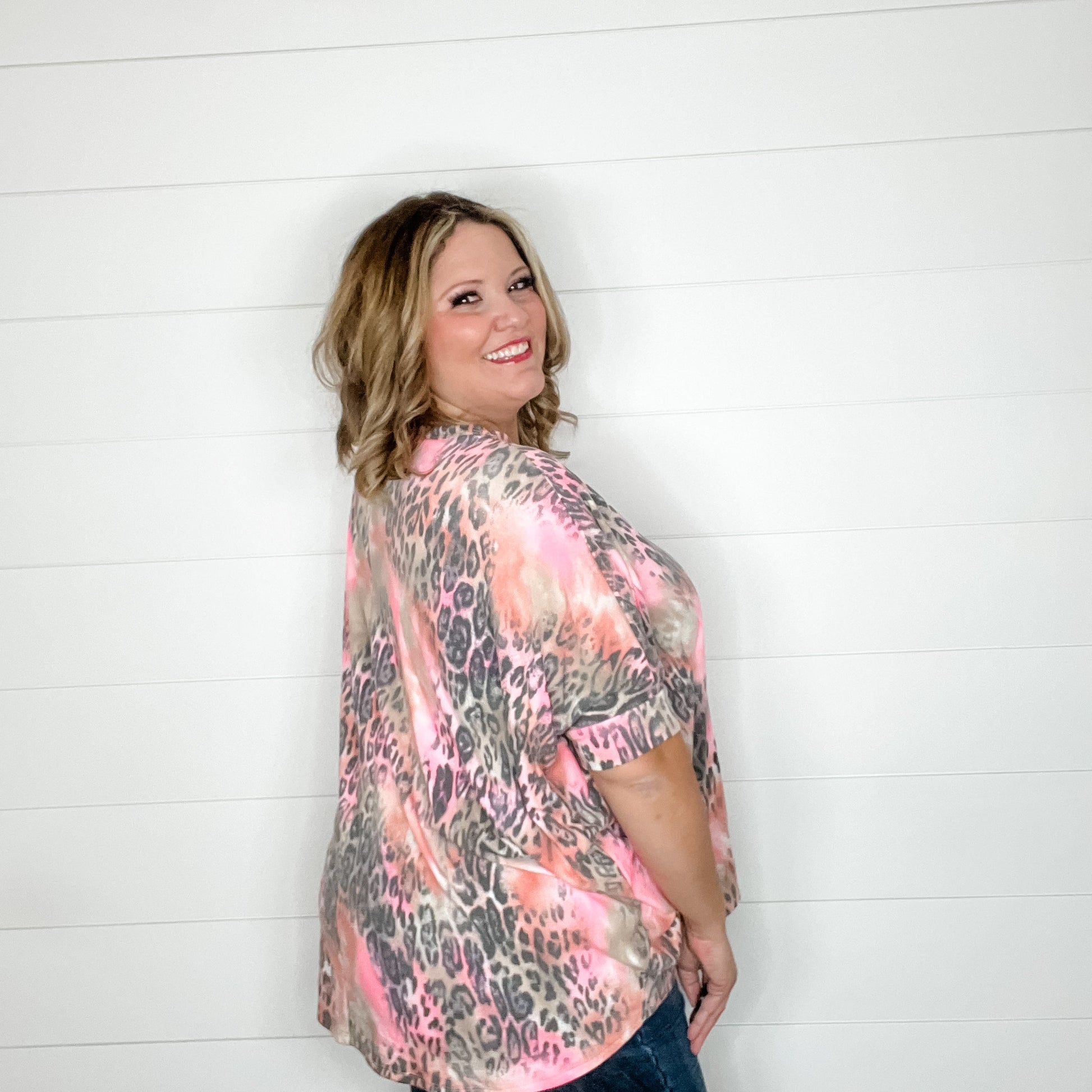 "Wesley" Animal Print Dolman Style