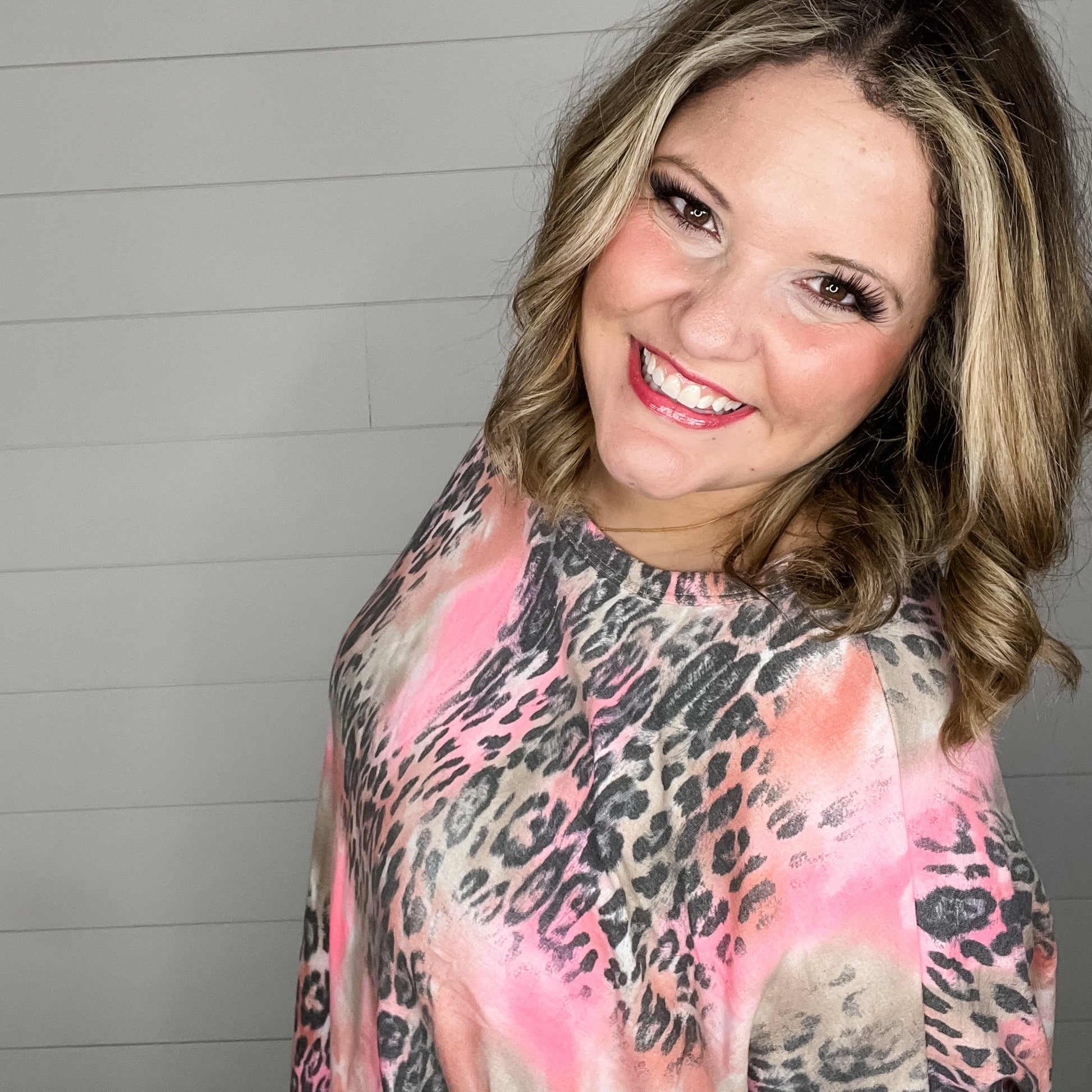 "Wesley" Animal Print Dolman Style