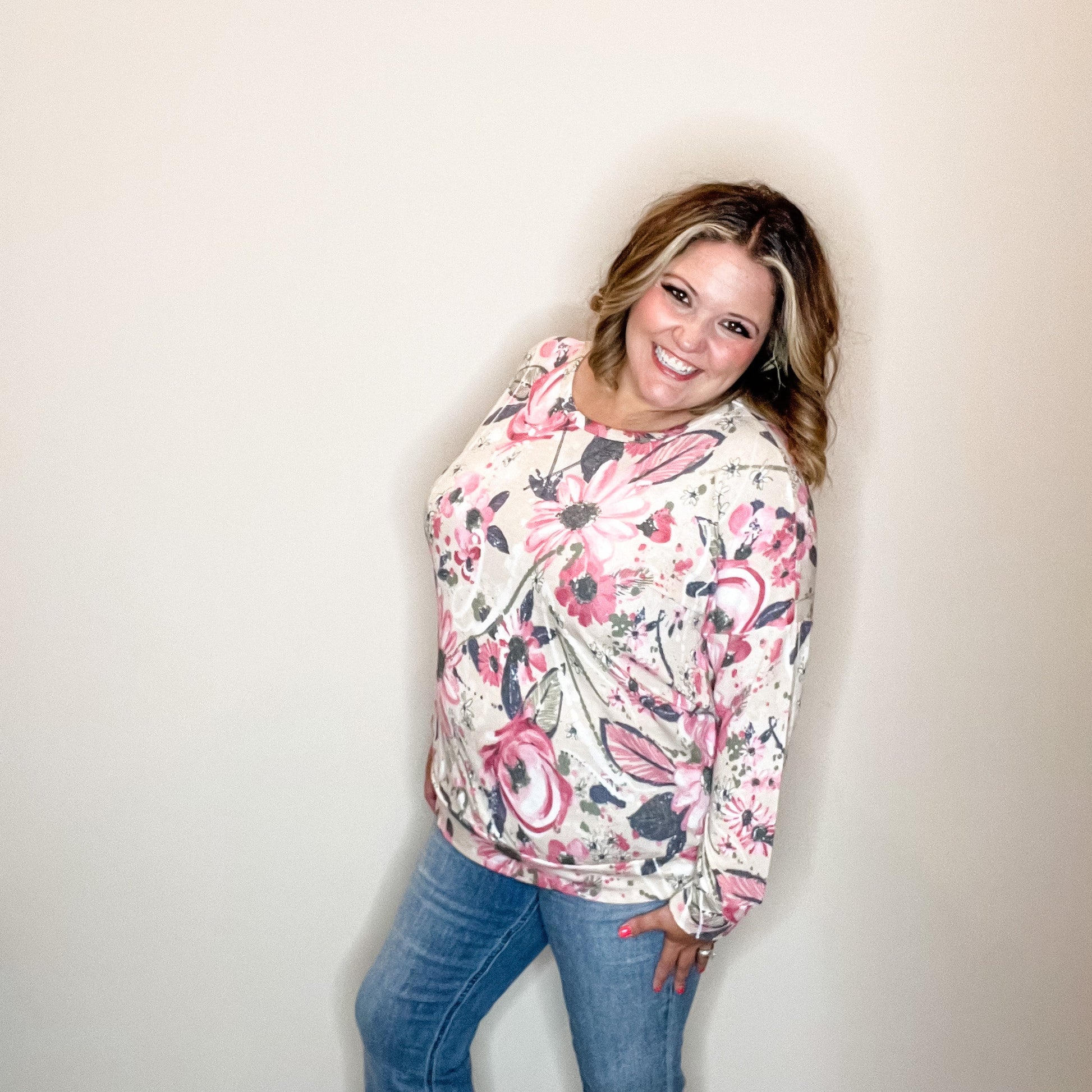 "When In Doubt" Floral Long Sleeve Weekender Style