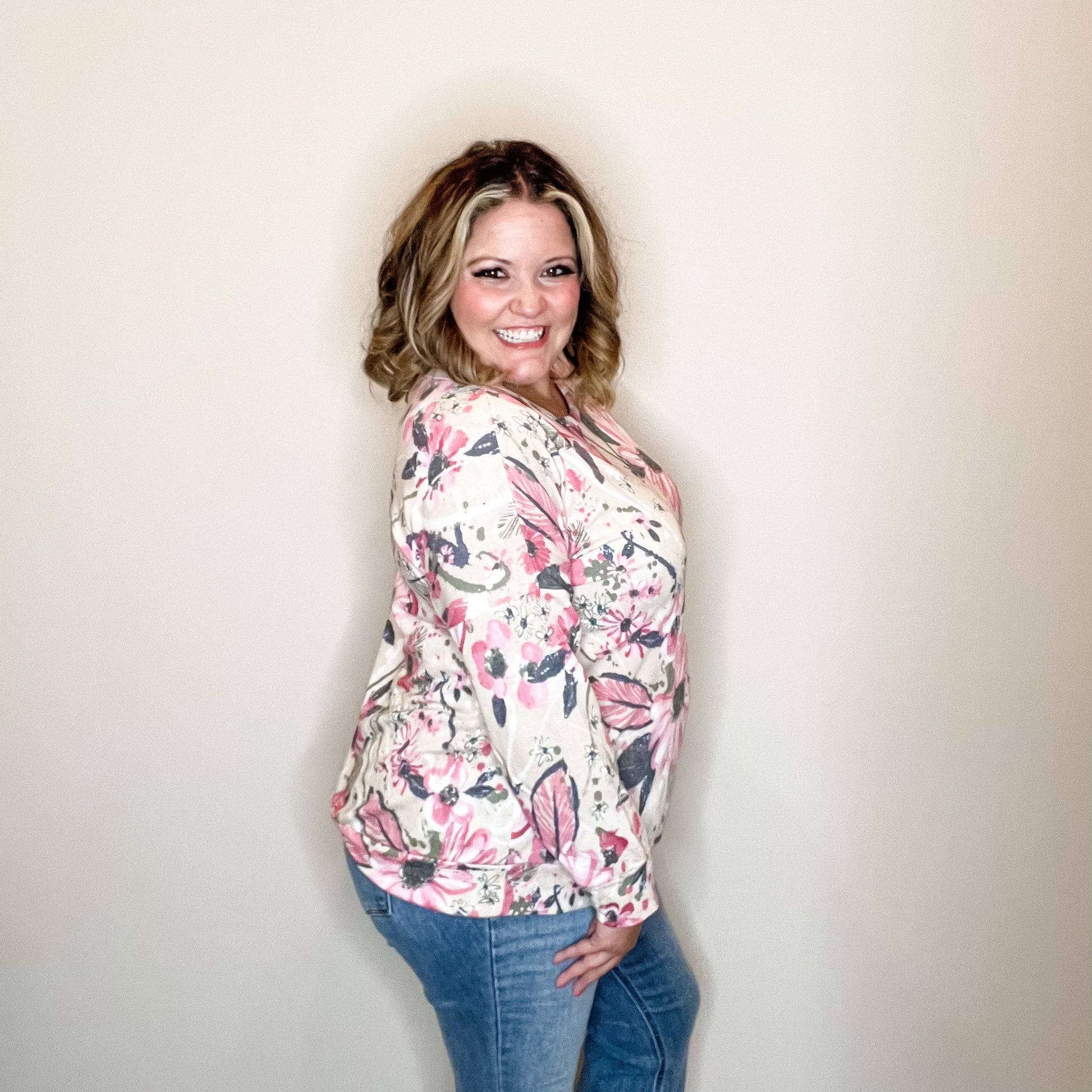 "When In Doubt" Floral Long Sleeve Weekender Style