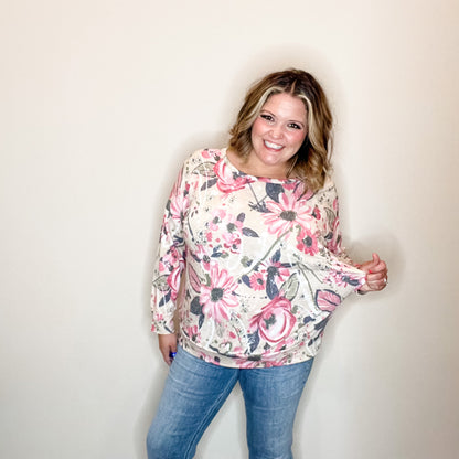 "When In Doubt" Floral Long Sleeve Weekender Style