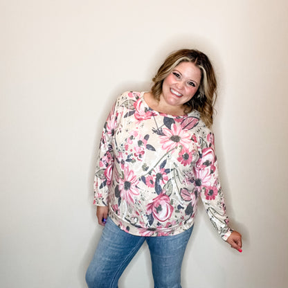 "When In Doubt" Floral Long Sleeve Weekender Style