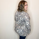 "Whiplash" Animal Print Long Sleeve Split Neck-Lola Monroe Boutique