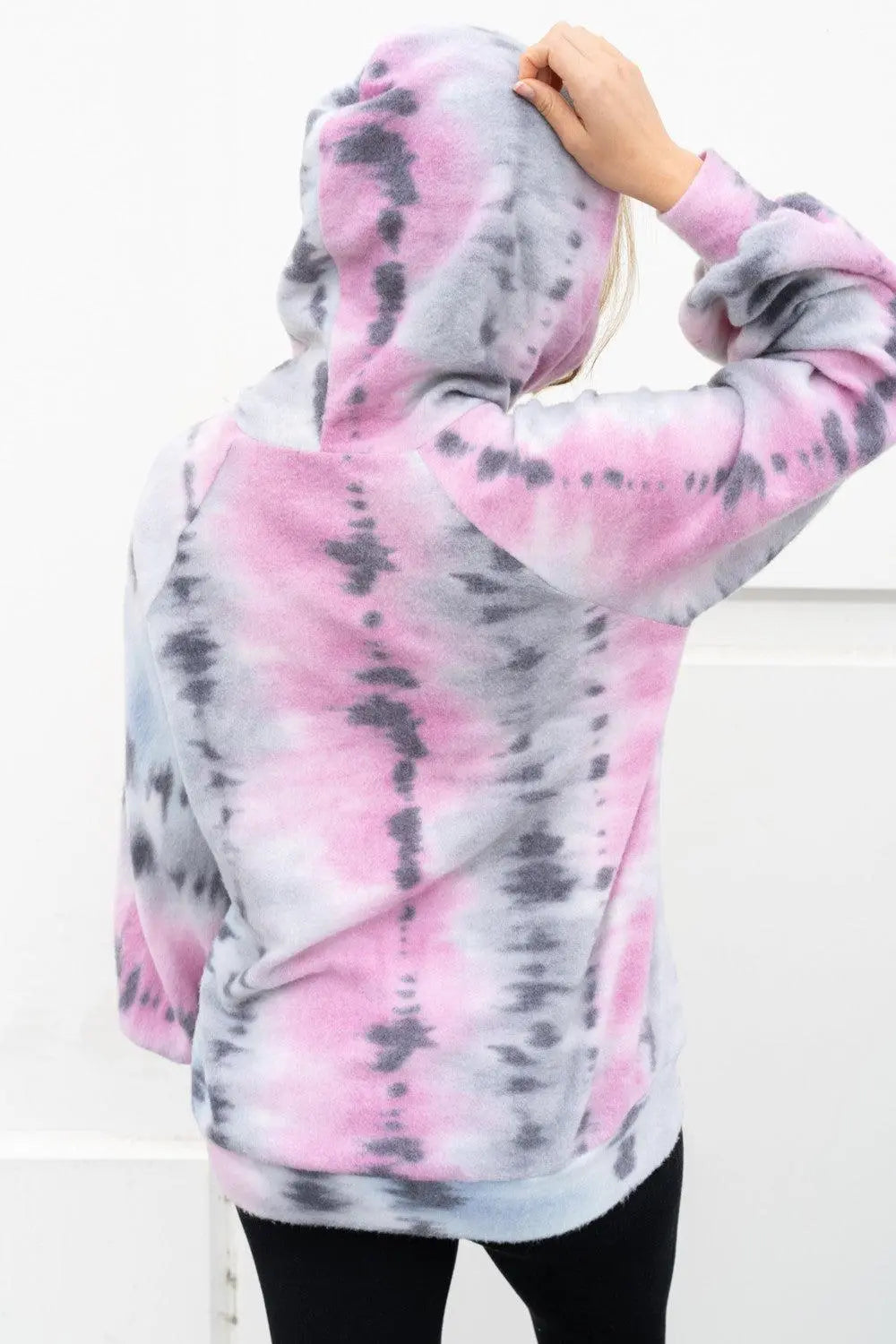 White Birch Hacci Tie Dye Hoodie Lola Monroe Boutique