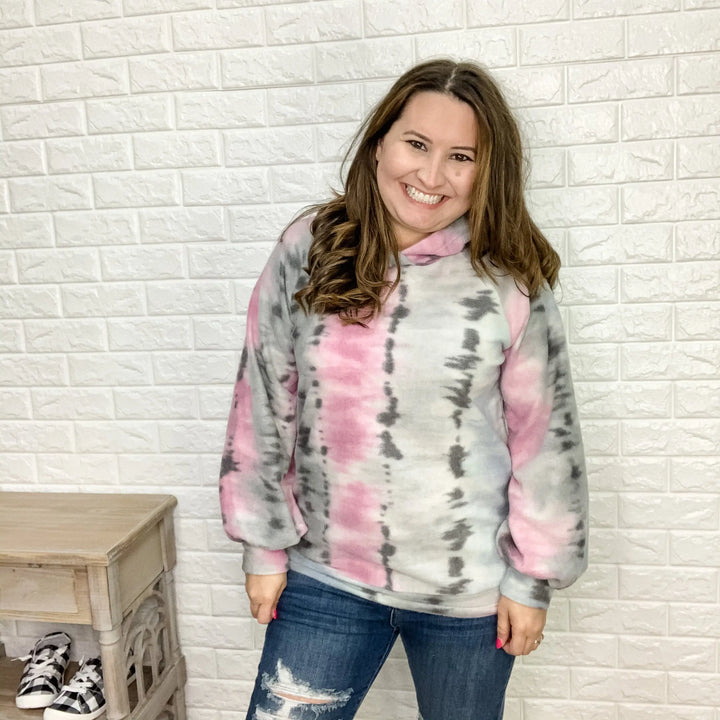 White Birch Hacci Tie Dye Hoodie