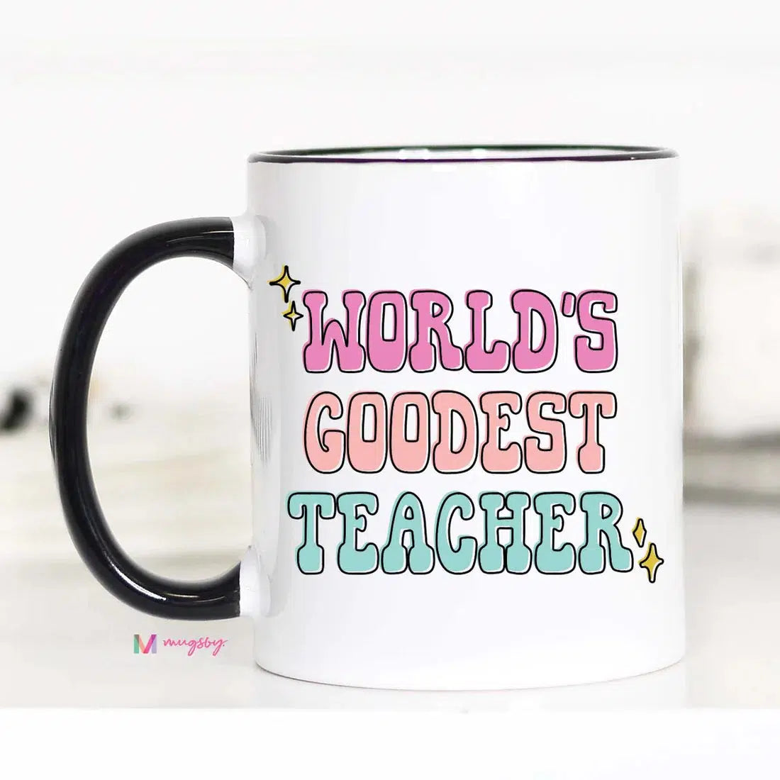 White Handle 15 Oz Sassy Coffee Mugs-Lola Monroe Boutique