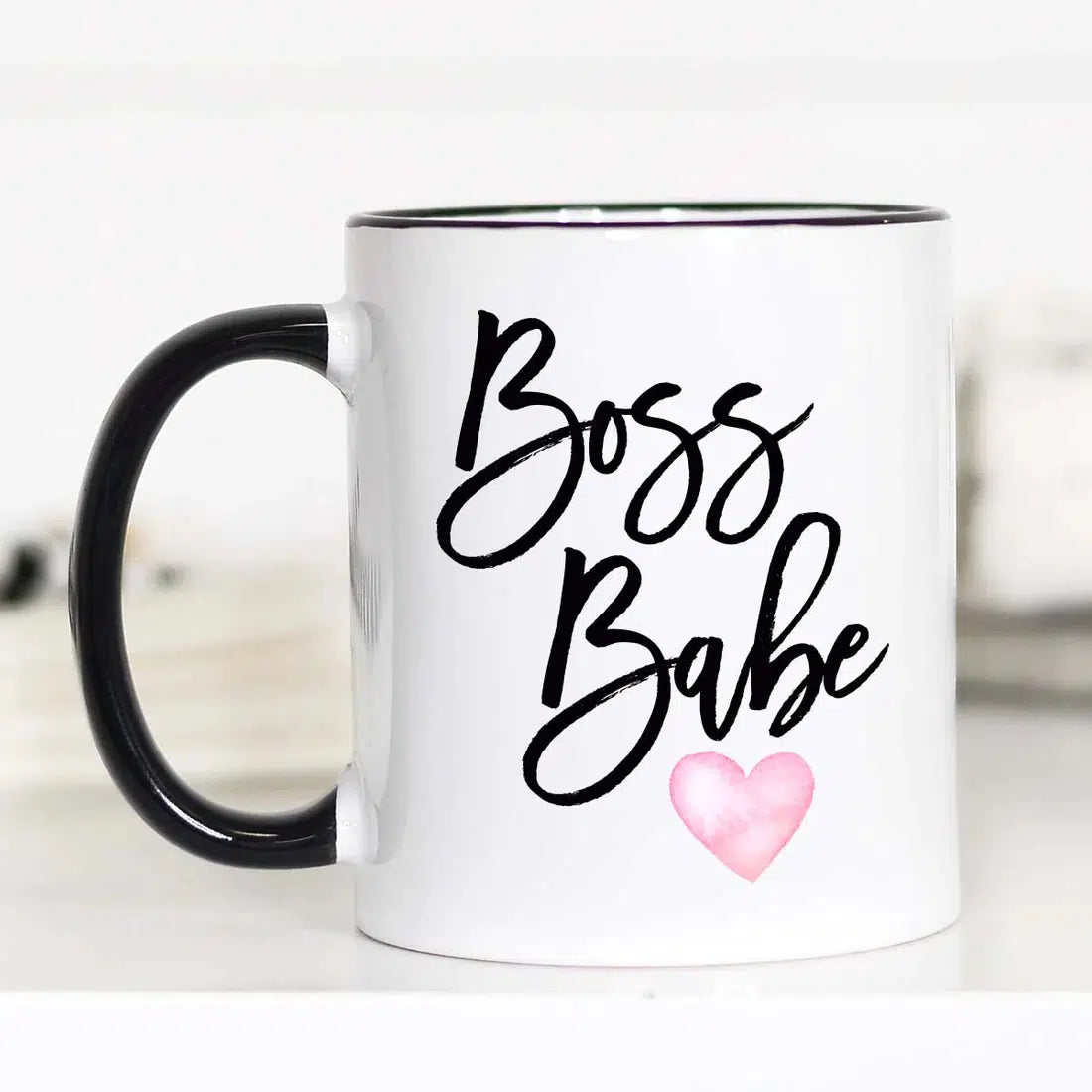 White Handle 15 Oz Sassy Coffee Mugs-Lola Monroe Boutique