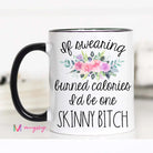 White Handle 15 Oz Sassy Coffee Mugs-Lola Monroe Boutique