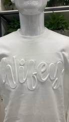 "Wifey" Embossed Crewneck Sweatshirt-Lola Monroe Boutique