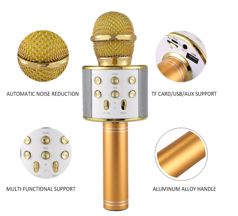 Wireless Bluetooth Microphone (Multiple Colors)-Lola Monroe Boutique