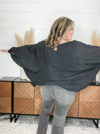 "Wispy" Long Sleeve Oversized Boat Neck Top-Lola Monroe Boutique