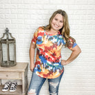 "Woodstock" Tie Dye Round Neck-Lola Monroe Boutique