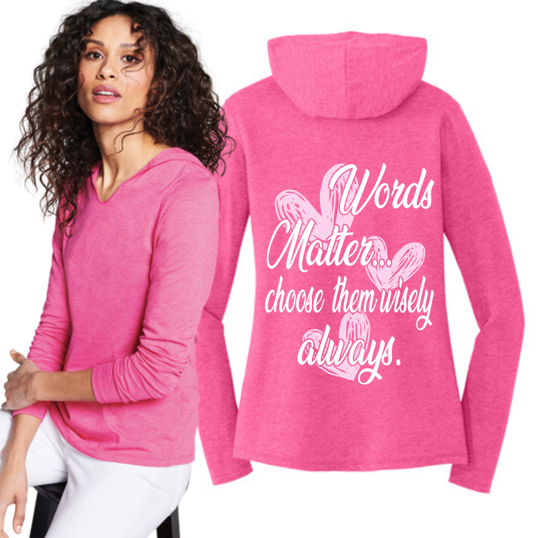 Words matter oversized back print-Lola Monroe Boutique